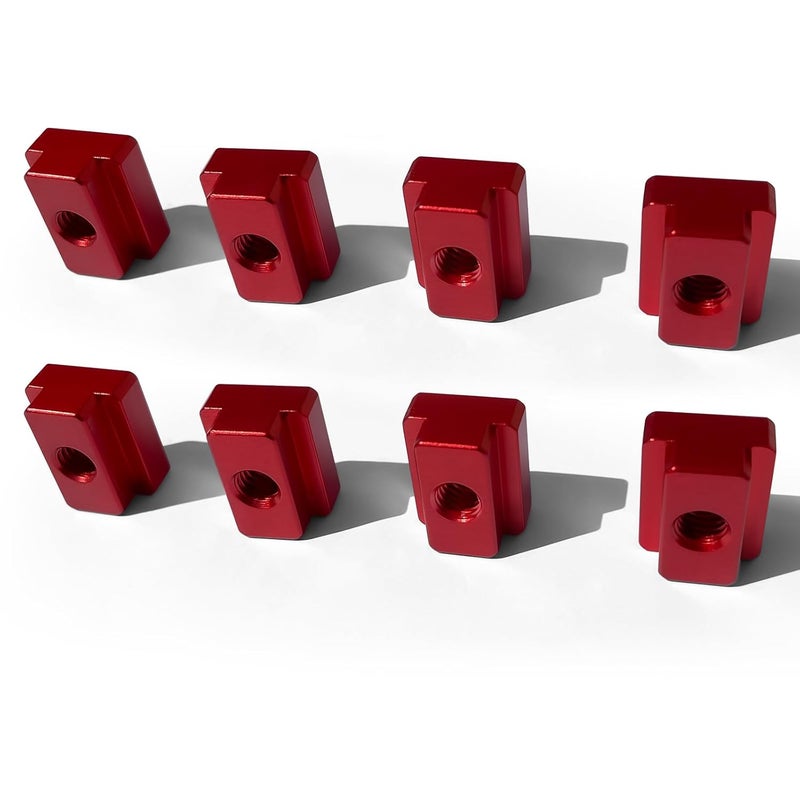 JMSMSH T-Slot Nut 5/8 Inch Red Oxide Finish 1/2"-13 Threads,8 Pcs Set - Image 4
